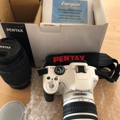 【パンダカラー】PENTAXペンタックス白黒K-x ダブルズームキットの画像