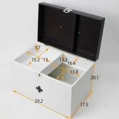 【お取引中です】木製＊オシャレな救急箱の画像