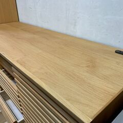 和モダン｜格子デザイン｜引き戸｜脚付きサイドボードの画像