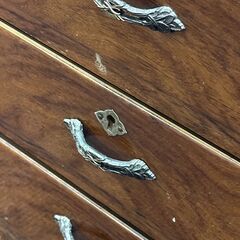 店頭引き渡し 中古 小引き出し レトロ 収納 5段 古家具 の画像