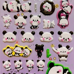パンダシール🐼💜①の画像