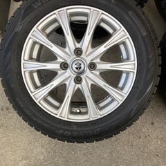 普通車　スタッドレス付きアルミホイル四本セット　中古の画像