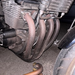 ゼファー　ゼファーχ  モリワキ マフラー 番長 マフラー 真鍮 番長管の画像