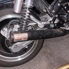 ゼファー　ゼファーχ  モリワキ マフラー 番長 マフラー 真鍮 番長管の画像