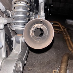 ゼファー　ゼファーχ  モリワキ マフラー 番長 マフラー 真鍮 番長管の画像