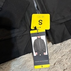 【ジャンク品/難あり】TOMMY HILFIGER ボンバージャケット S 黒 タグ付 機能性素材の画像