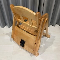 澤田木工所 木製 ローチェア ベビーチェア スタンダード 子ども椅子  折りたたみ可能 ナチュラルの画像