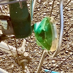 お取引感謝【練習用に】２４インチ・子供車・変速無し・ライト割れあり・中古の画像