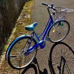 お取引感謝【練習用に】２４インチ・子供車・変速無し・ライト割れあり・中古の画像