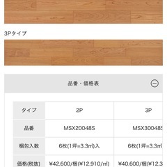 【新品・未使用】4ケース　朝日ウッドテック 床材 フローリング　ライブナチュラルMSX ブラックチェリー色 品番：MSX20048Sの画像