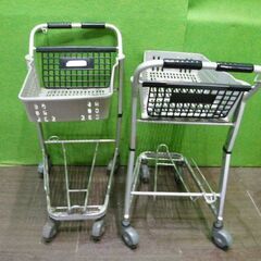 ショッピングカート ２台セット◆買い物カート■T-369の画像