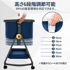 HZDMJ 2025新型 ベビーベッド ゆりかごの画像