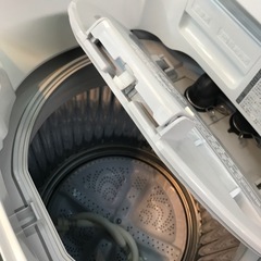 ジャングルジャングル貝塚店　洗濯機　シャープ　リサイクル　上開き　穴無し槽　節水　35kg ヒーター乾燥　ブラウン系　自動槽洗い　貝塚市　二色浜の画像