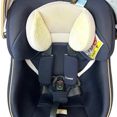 極美品】Combi クルムーヴ スマート ISOFIX 回転式 ネイビー (まり