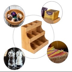 3段 竹製 ティーバッグオーガナイザー USEDの画像