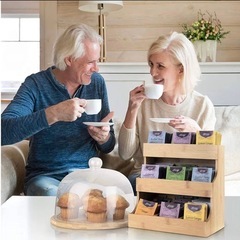 3段 竹製 ティーバッグオーガナイザー USEDの画像