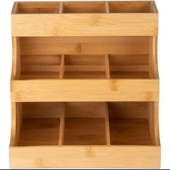 3段 竹製 ティーバッグオーガナイザー USEDの画像