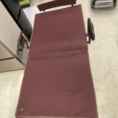 &　電動リクライニングベッド ATEX ツーモーター電動ベッド AX-BE735N ブラウン系　動作確認済みの画像