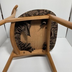 ペイズリー柄　ダイニングチェア  ナチュラル 北欧インテリア ヴィンテージ  リメイクの画像
