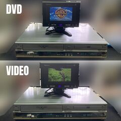 再生良好 2001年 DVD＋ビデオデッキ 一体型 動作確認済 リモコン欠品 ★ Panasonic NV-VHD1 ビデオ/DVDプレーヤー 電源ケーブル付 #4817-Kの画像
