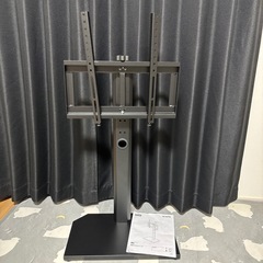 ★美品！ニトリ 壁寄せTVスタンド（ブラック）★の画像