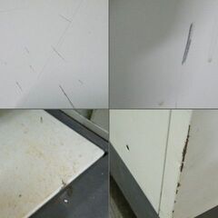 オカムラ製 スチールカウンター W120cm（キズ・汚れあり）■レジ台・作業台■R-318の画像