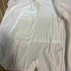 ロンパース　薄いピンク50-60の画像