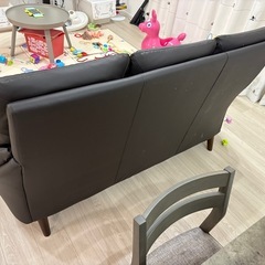 ソファー3人掛け　ハイバック　ニトリ　固めの画像