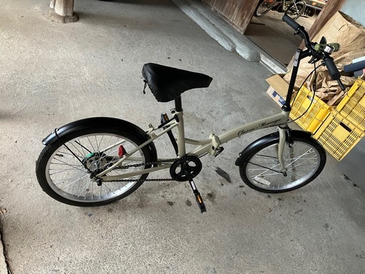 Classic Mimugo FDB20K 折りたたみ自転車 サンドベージュ (ブラック