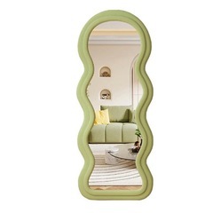 全身鏡 ウェーブミラー  韓国風の画像