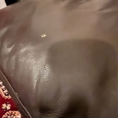 ニトリ本革コーナーソファーの画像