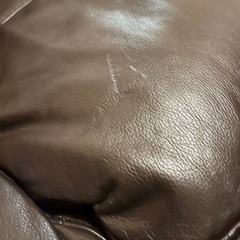 ニトリ本革コーナーソファーの画像