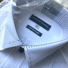 S サイズ★新品★シャーロックホームズ 形態安定加工 長袖ボタンダウンシャツ　デオドラントネーム（消臭・抗菌効果）の画像