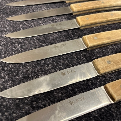 ICEL イセル ウッドハンドル テーブルナイフ ディナーナイフ ステーキ