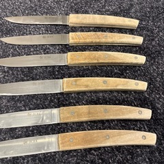 ICEL イセル ウッドハンドル テーブルナイフ ディナーナイフ ステーキナイフの画像