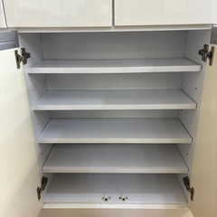 【ジャングル深井店】★ラック（収納棚）ホワイト 家具 簡易クリーニング済 堺市 深井 【FU3114】の画像