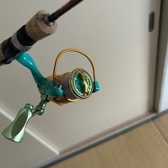 釣竿とリールの画像