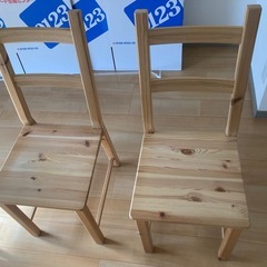 (1月上旬引き渡し) IKEA ダイニングテーブル＆椅子2脚の画像
