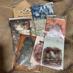 アコーディオンファイル、素材紙セットの画像