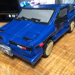 ダンボールカー作成の画像