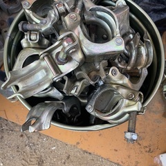 単管パイプ 4m 3m 2m 1.5m 1m 直交、自在クランプ  価格は4m1本の価格になります。の画像