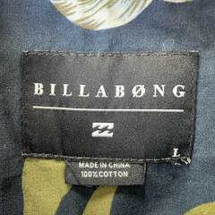 ビラボン アロハシャツ L ブラック レディース BILLABONGの画像