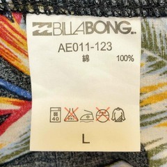 ビラボン アロハシャツ L ブラック レディース BILLABONGの画像