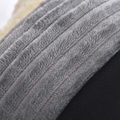 新品　複数在庫　Amazonベーシック ペットベッド 防寒 あったか 犬猫用 丸型 61×20cm グレーの画像