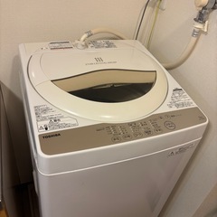 東芝縦型自動洗濯機(洗濯容量5kg)の画像