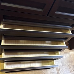 【ジャングル深井店】★大塚家具 7段チェスト ブラウン 家具 簡易クリーニング済 堺市 深井 【FU3108】の画像