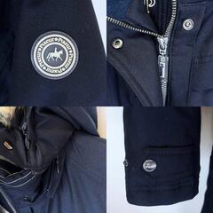 【未使用】ピカー 中綿ジャケット 防水 38 ブラック 602001 レディース PIKEUR フード・ファー取り外し可能 乗馬 馬術の画像