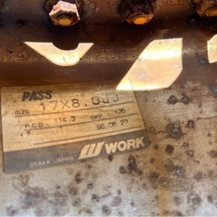 ワーク　REZAX レザックス17インチ アルミホイールセット（4本）の画像