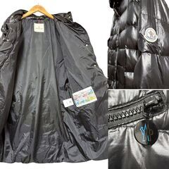 付属品あり 美品 MONCLERモンクレール 正規品 DIST タグ付 フード 90%ダウンロングコートの画像