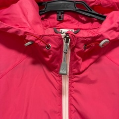 モンベル montbell ウインドブラストパーカー　ピンク　130センチの画像
